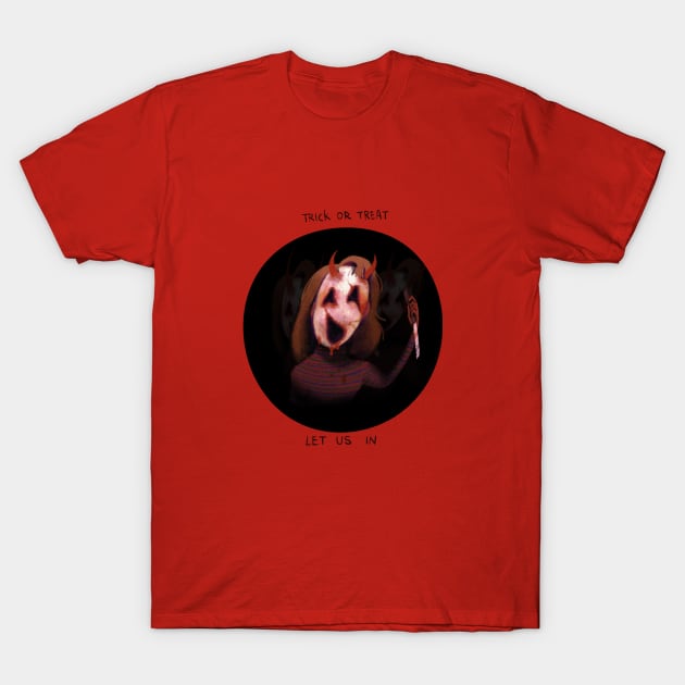 The girl who couldn't take her mask off T-Shirt by Plastiboo